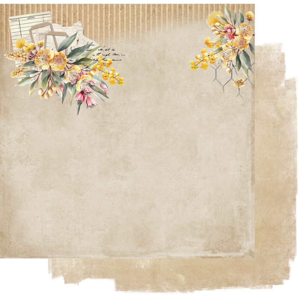 Uniquely Creative Echoes of the Outback - Golden Wattle Paper