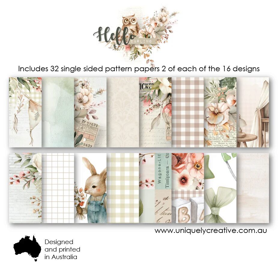 Uniquely Creative Hello Darling - 6x6" Collection Pack (32 papers)