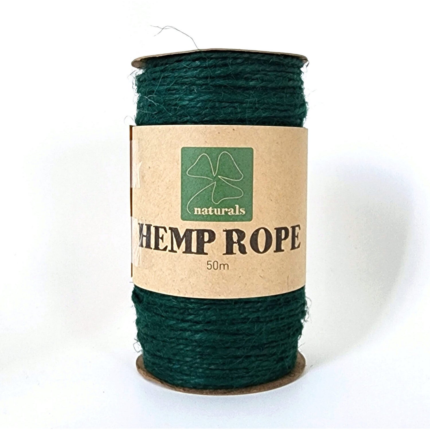 Shamrock Crafts Naturals Hemp Rope - 50m - Green