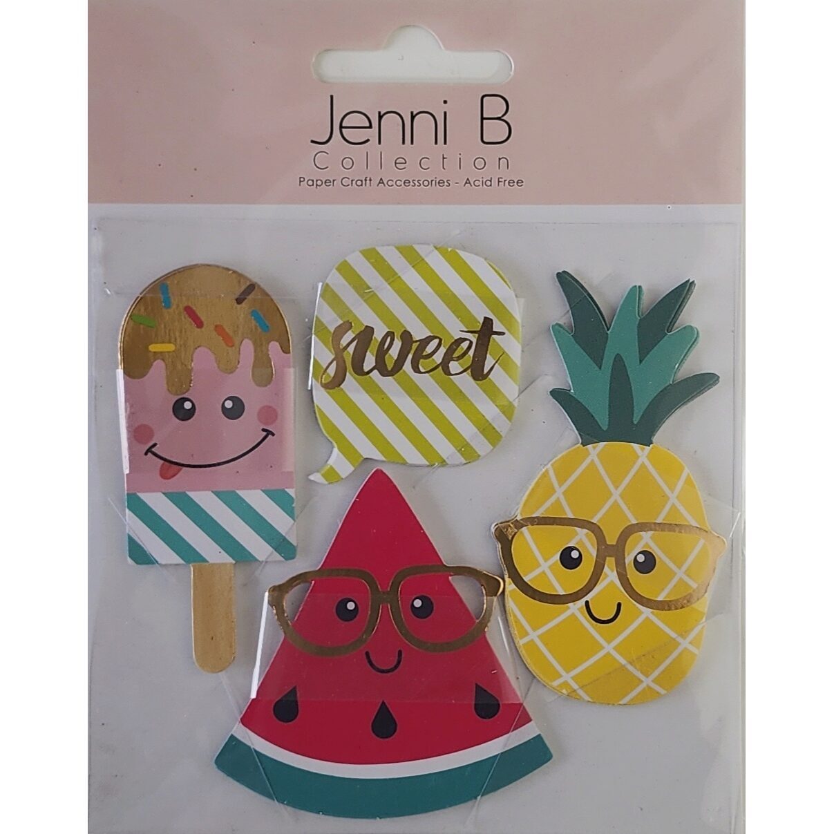 Jenni B Dimensional Stickers - Sweet