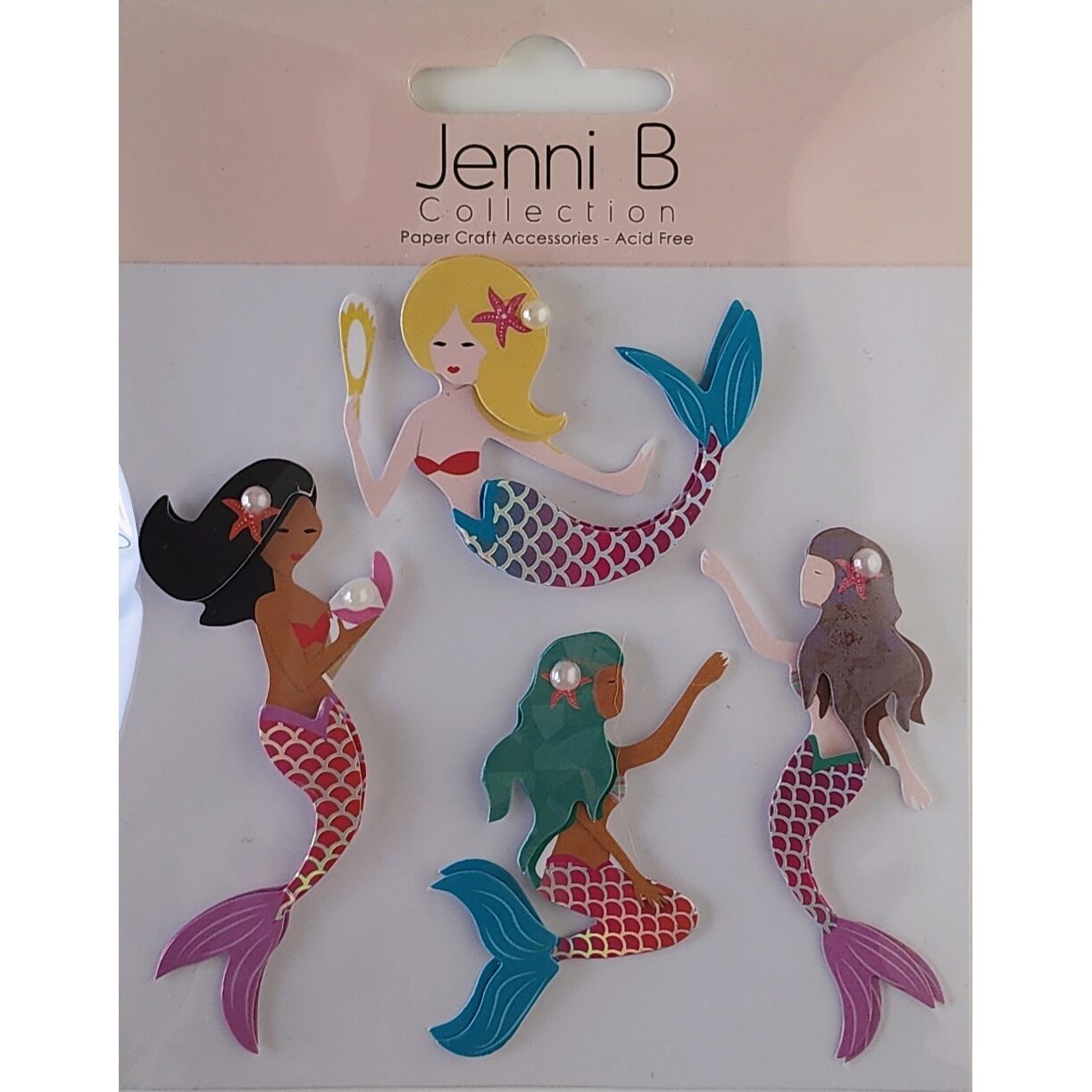 Jenni B Dimensional Stickers - Mermaids