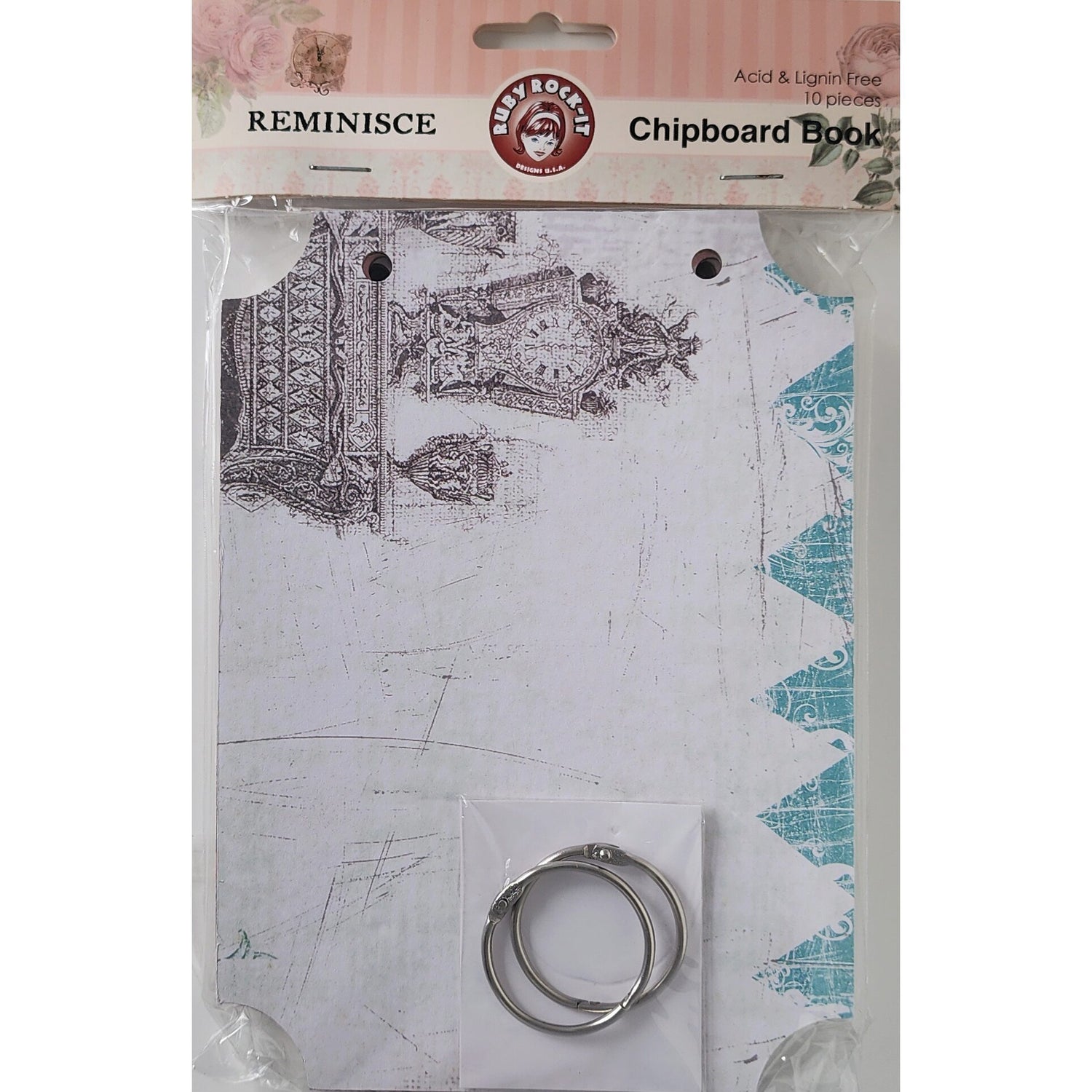 Ruby Rock-It Chipboard Book - Reminisce