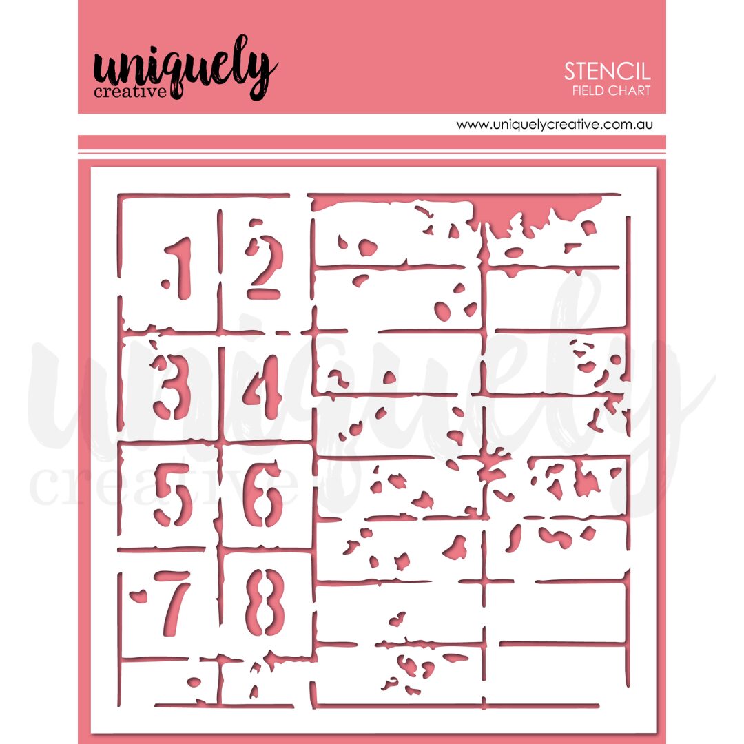 Uniquely Creative Stencil - Field chart