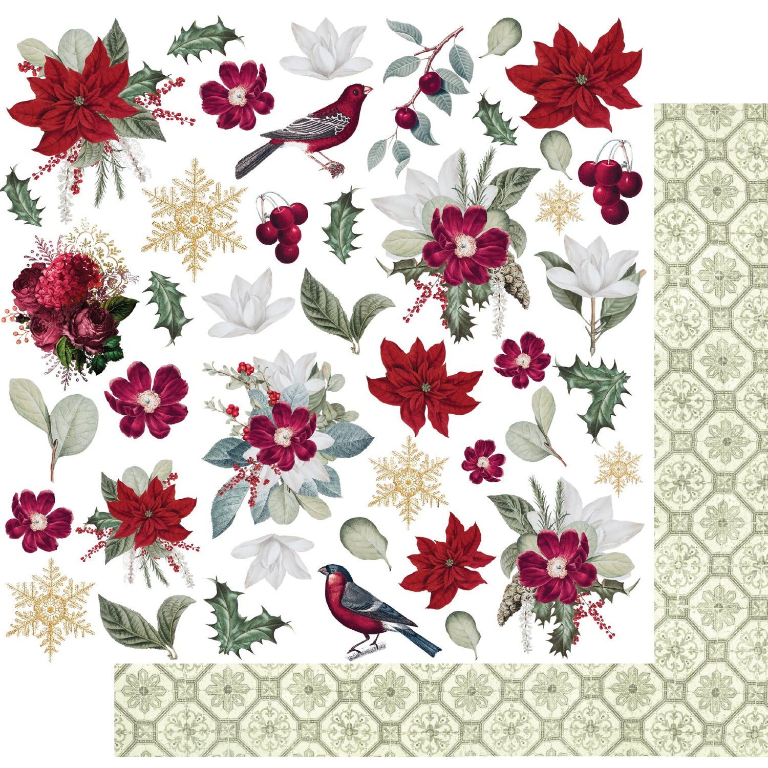 Uniquely Creative A Very Vintage Christmas - Silver Bells Paper