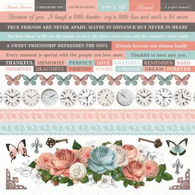 Kaisercraft 12x12" Sticker Sheet - Ooh La La