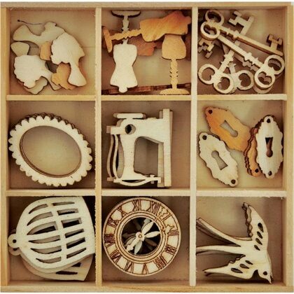Kaisercraft Wooden Flourish Pack - Antiques