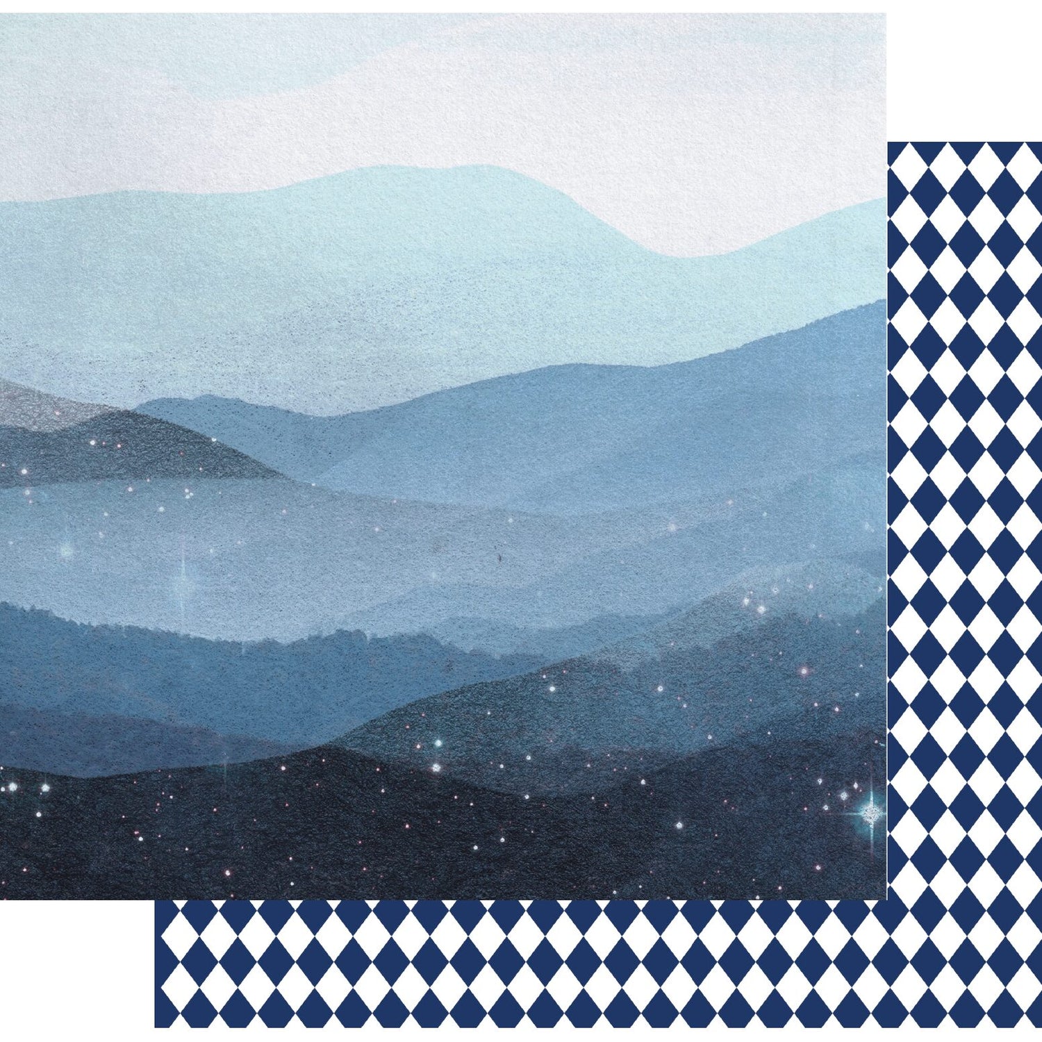 Uniquely Creative Moody Blues - Blue Mountains Paper