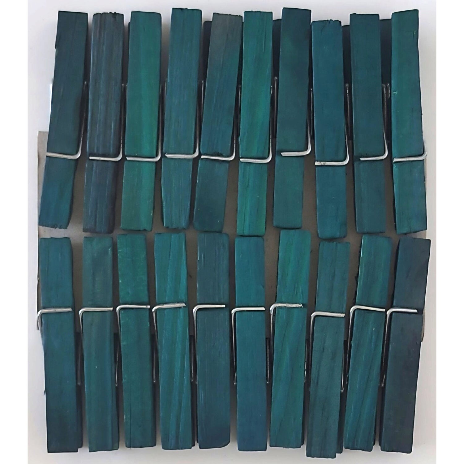 Unbranded Wooden Pegs - Green - 20pk