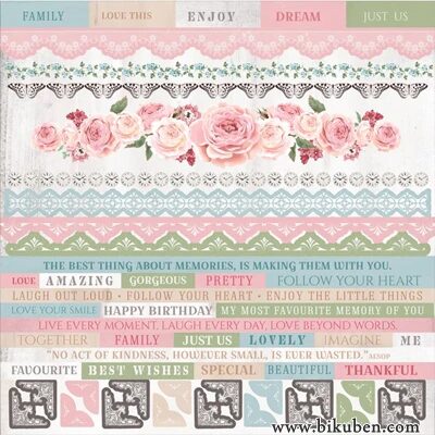 Kaisercraft 12x12" Sticker Sheet - Rose Avenue