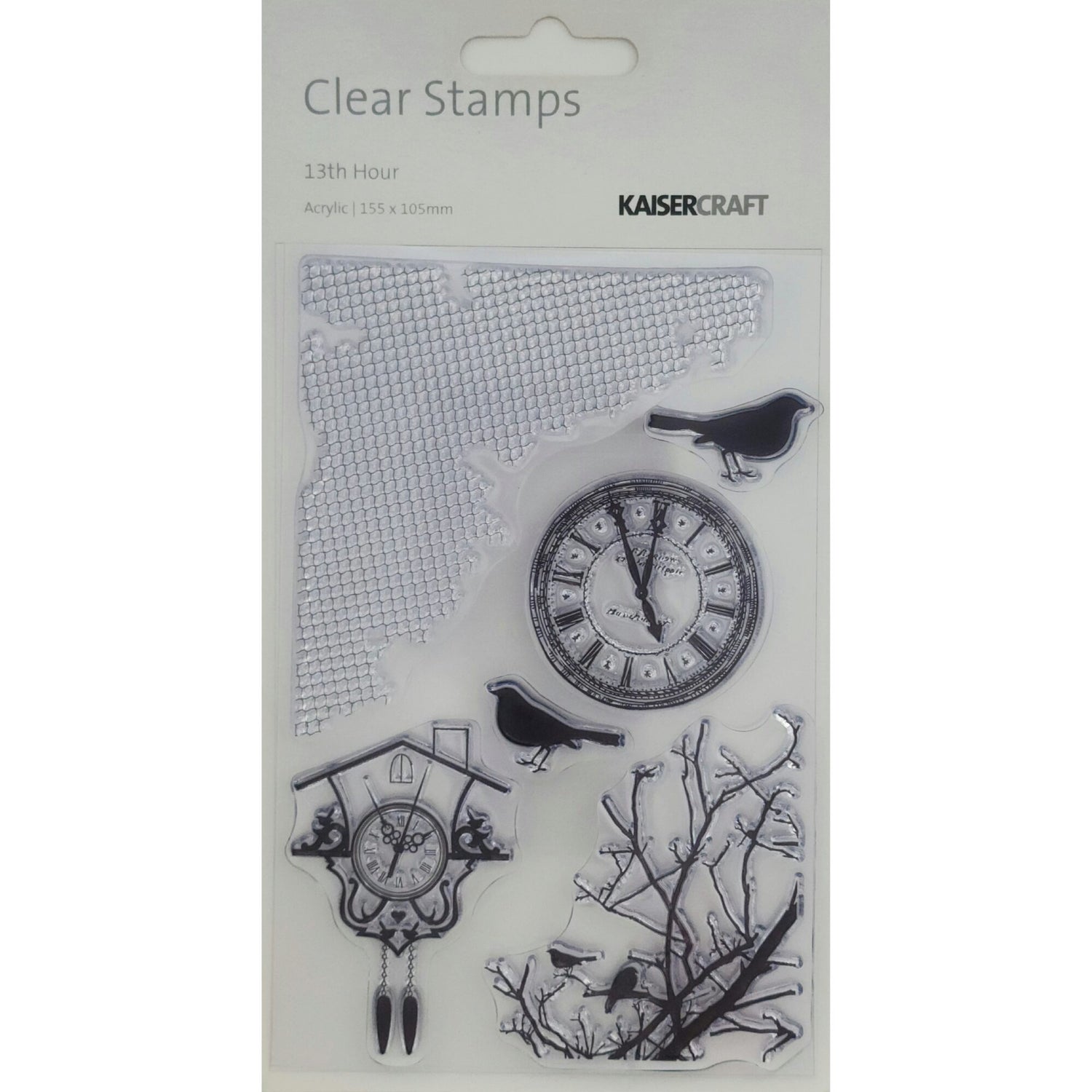Kaisercraft Acrylic Stamp - 13th Hour