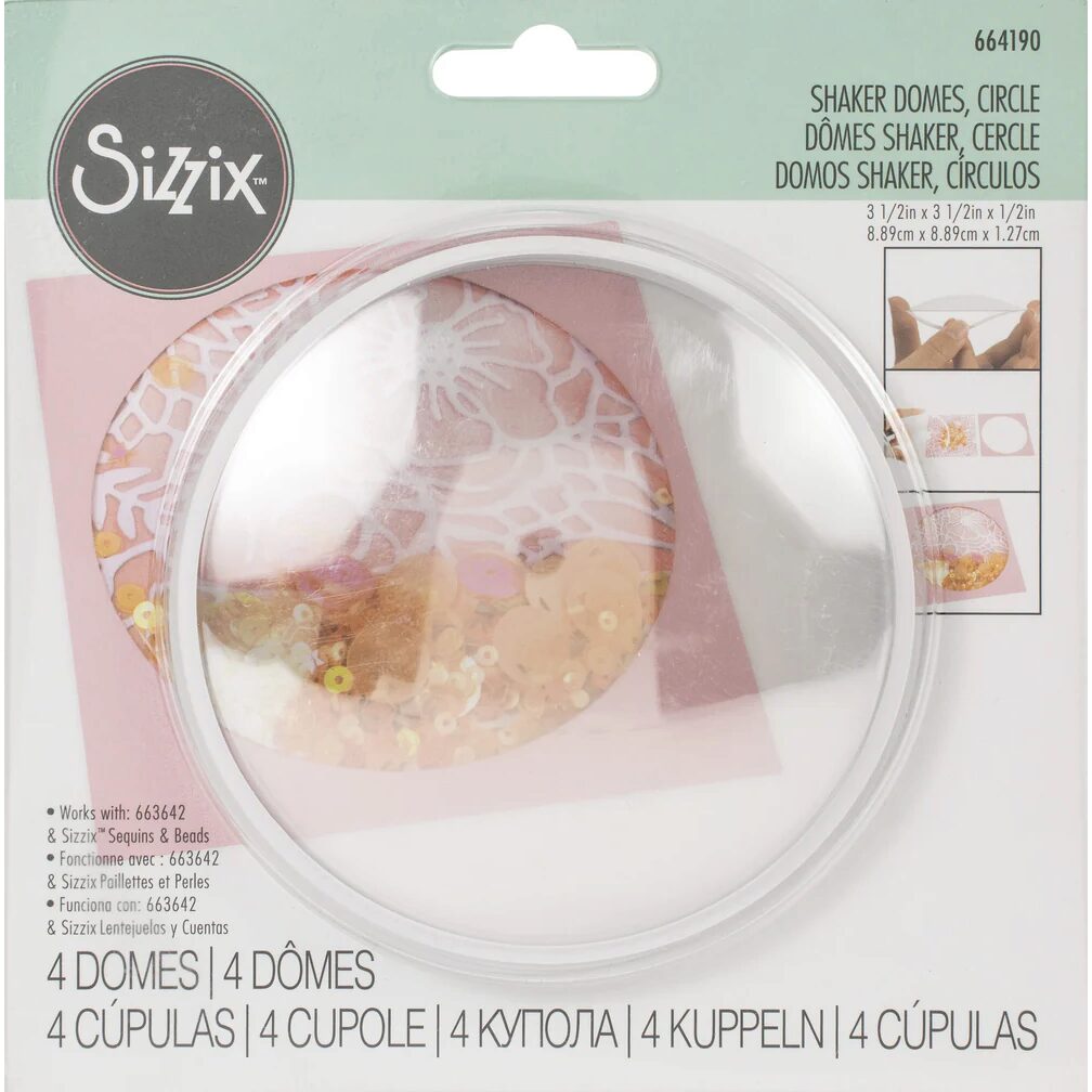 Sizzix Shaker Domes - Circle 3.5"