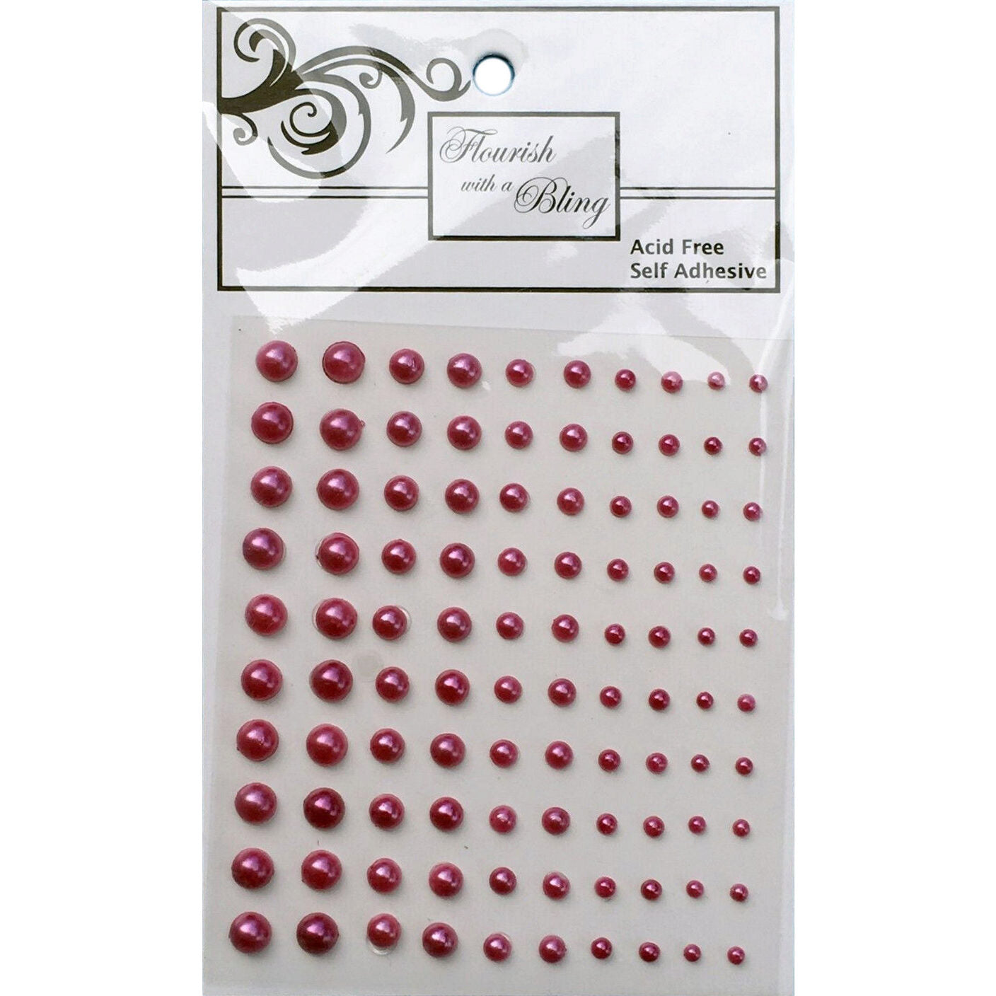 FWAB Adhesive Pearls - Plum