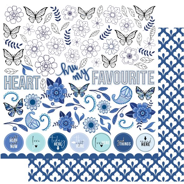 Uniquely Creative Something Blue - My Favourite Blue Paper
