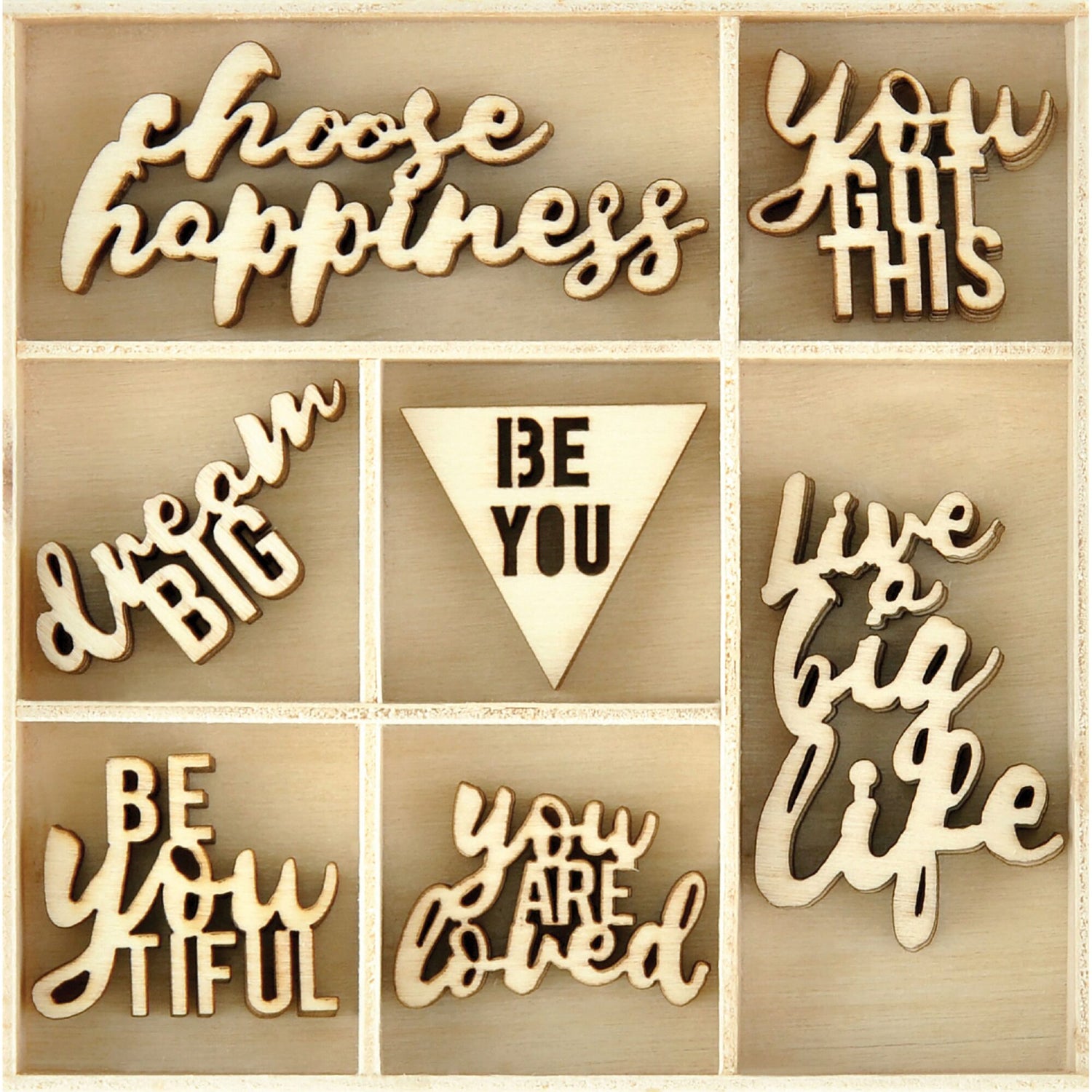 Kaisercraft Wooden Flourish Pack - Be You
