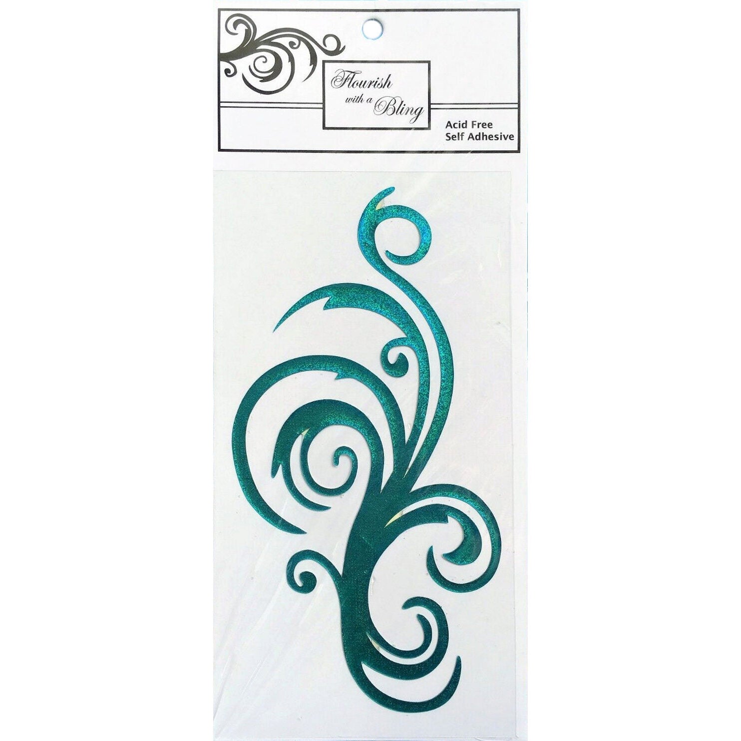 FWAB Jasmine Laser Flourish - Teal