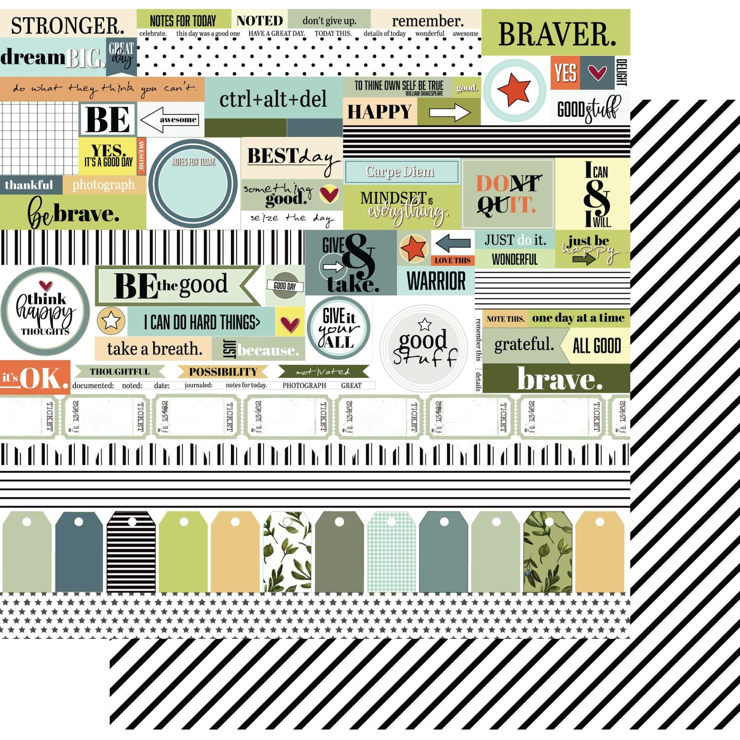 Uniquely Creative Seize the Day - Carpe Diem Paper