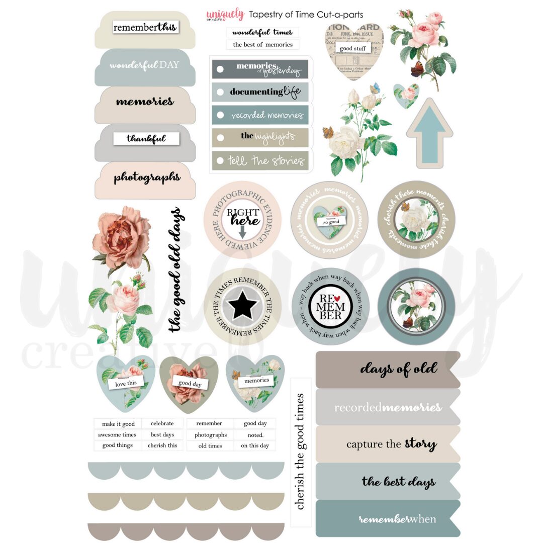 Uniquely Creative Cut-a-Part Sheet - Tapestry of Time