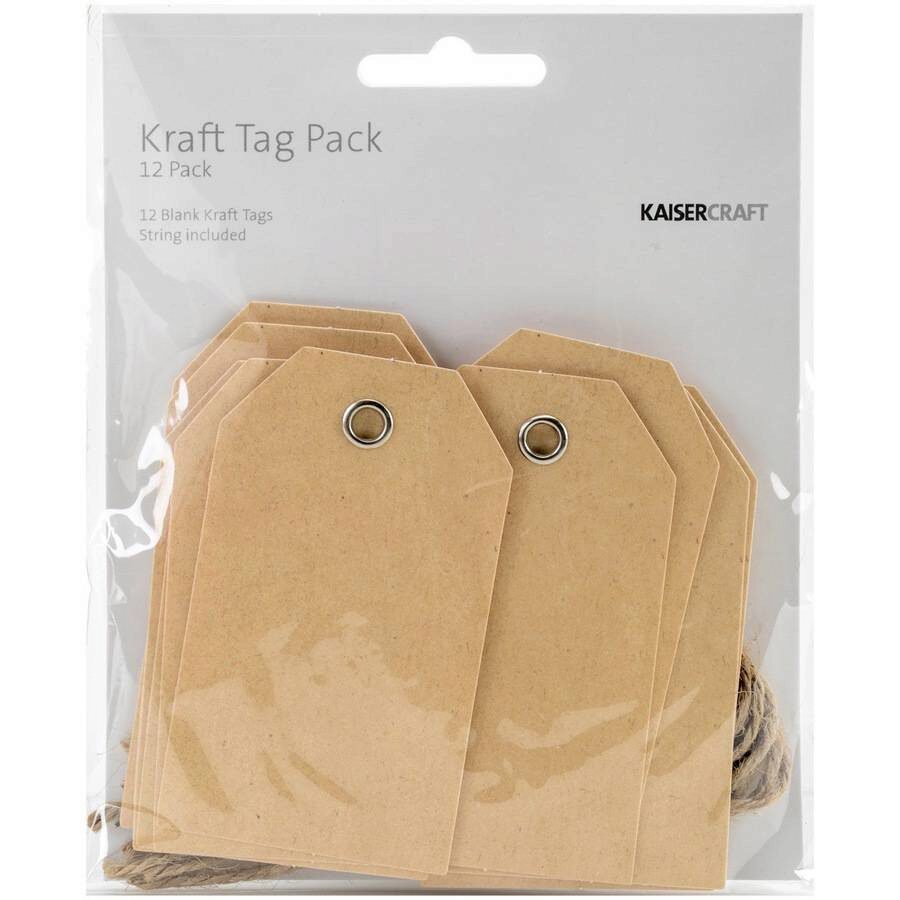 Kaisercraft Tag Pack - Kraft