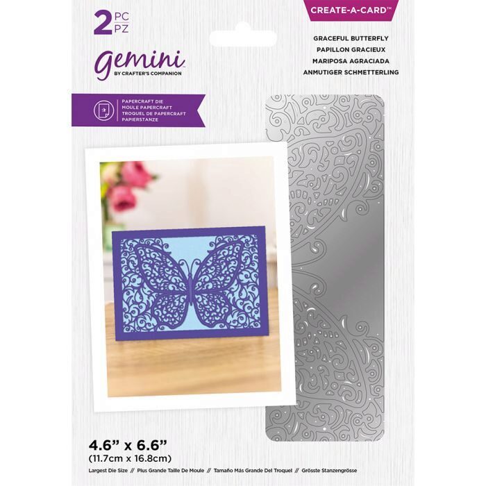 Crafter's Companion Create-A-Card Die - Graceful Butterfly
