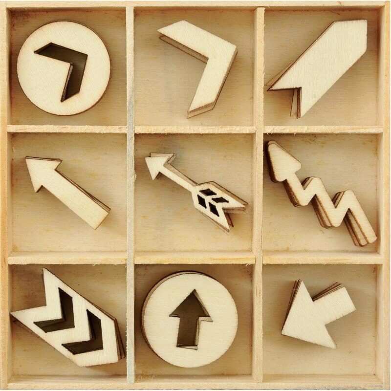 Kaisercraft Wooden Flourish Pack - Arrows