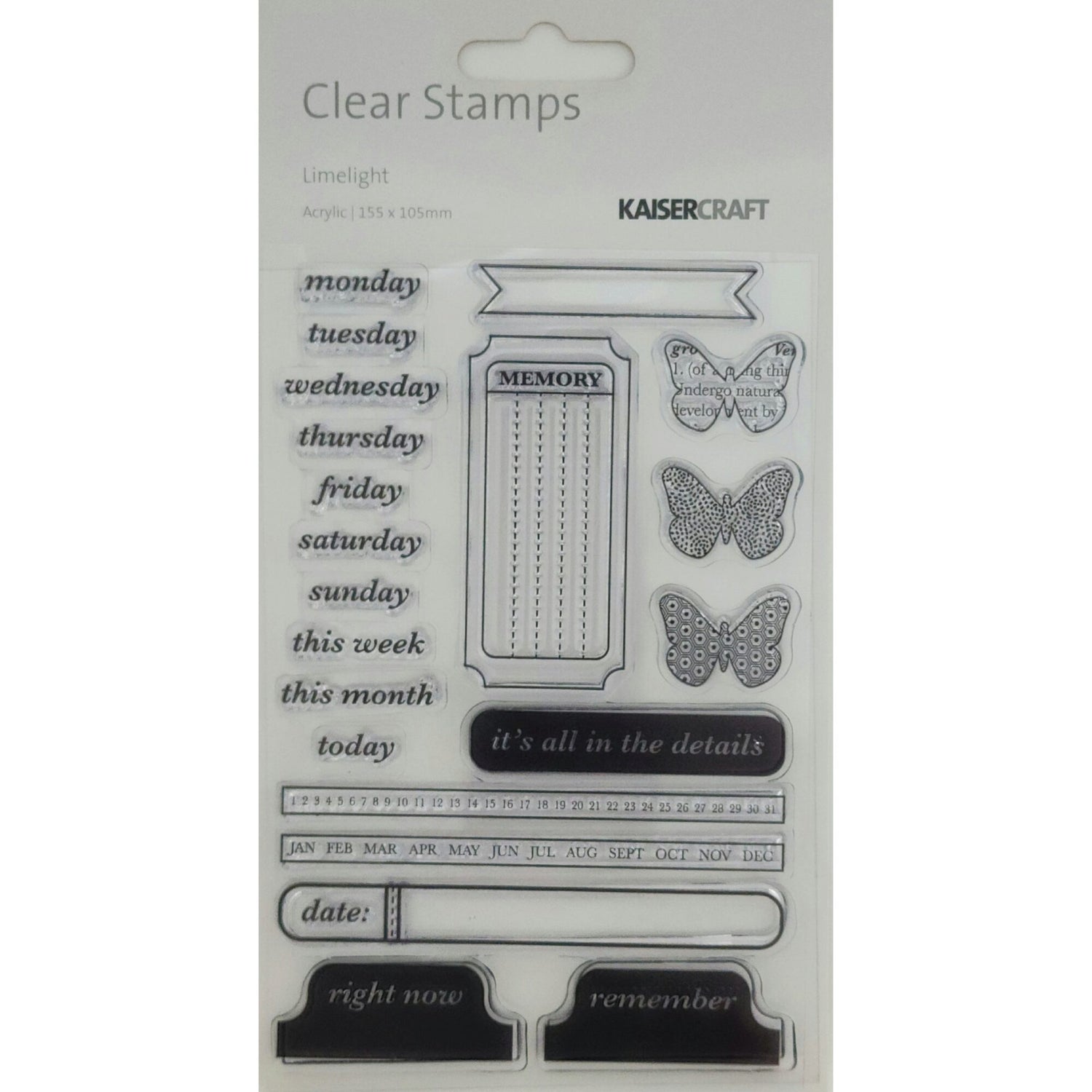 Kaisercraft Acrylic Stamp - Limelight