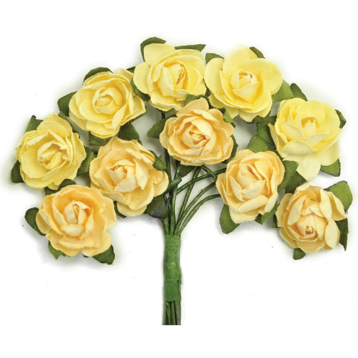 Kaisercraft Mini Paper Blooms - Buttercream