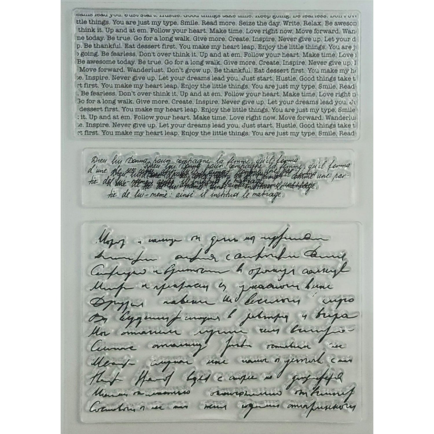 American Crafts Clear Art Journaling Stamps - Text