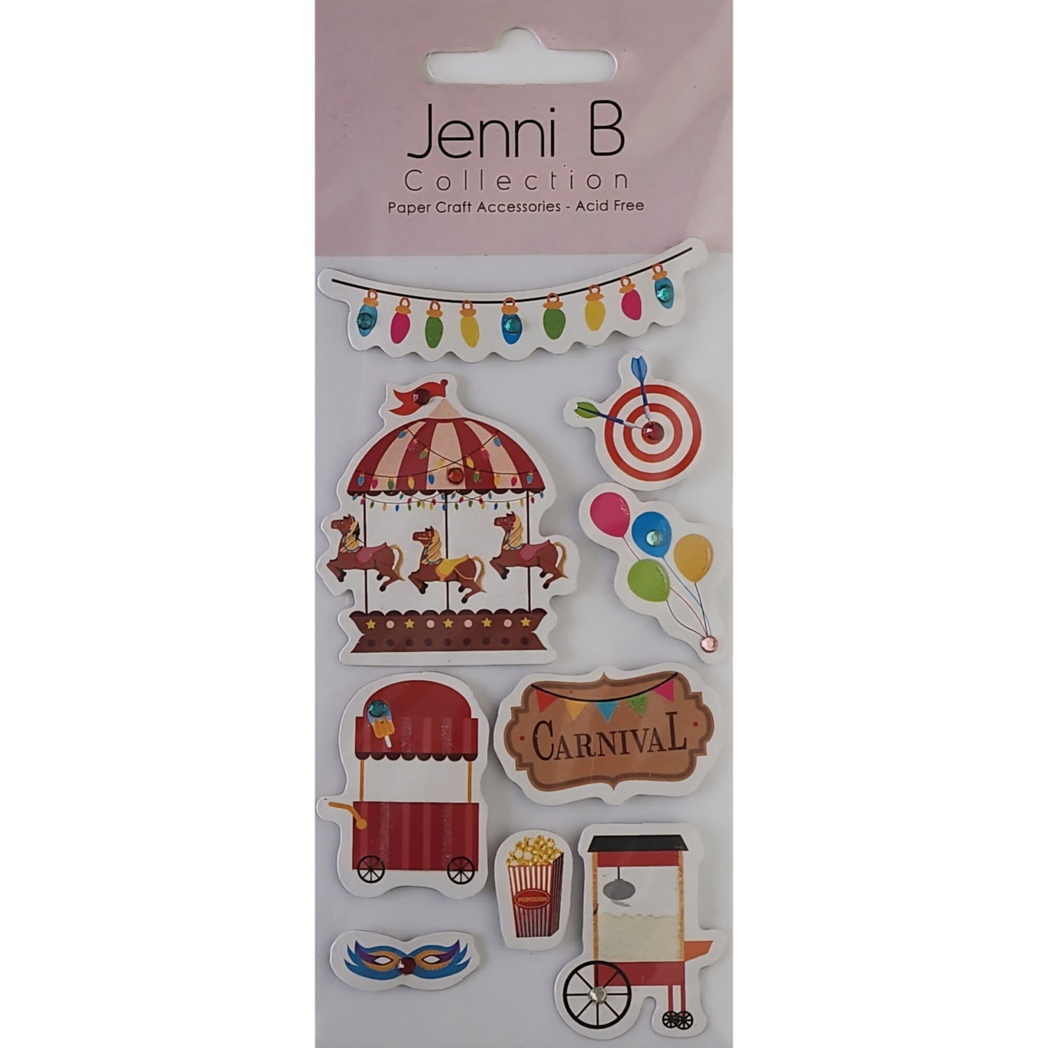 Jenni B Dimensional Stickers - Carnival