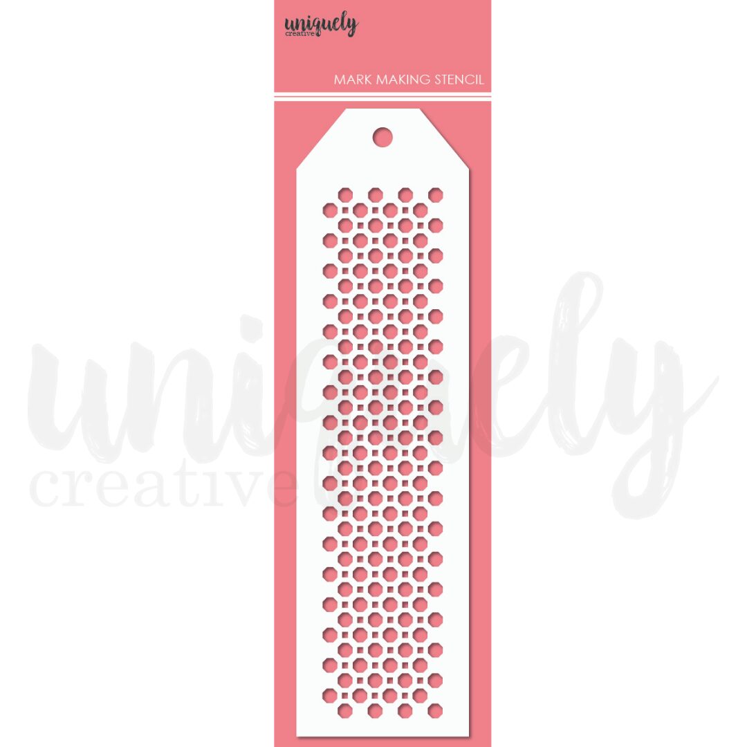 Uniquely Creative Mark Making Stencil - Tiny Hex
