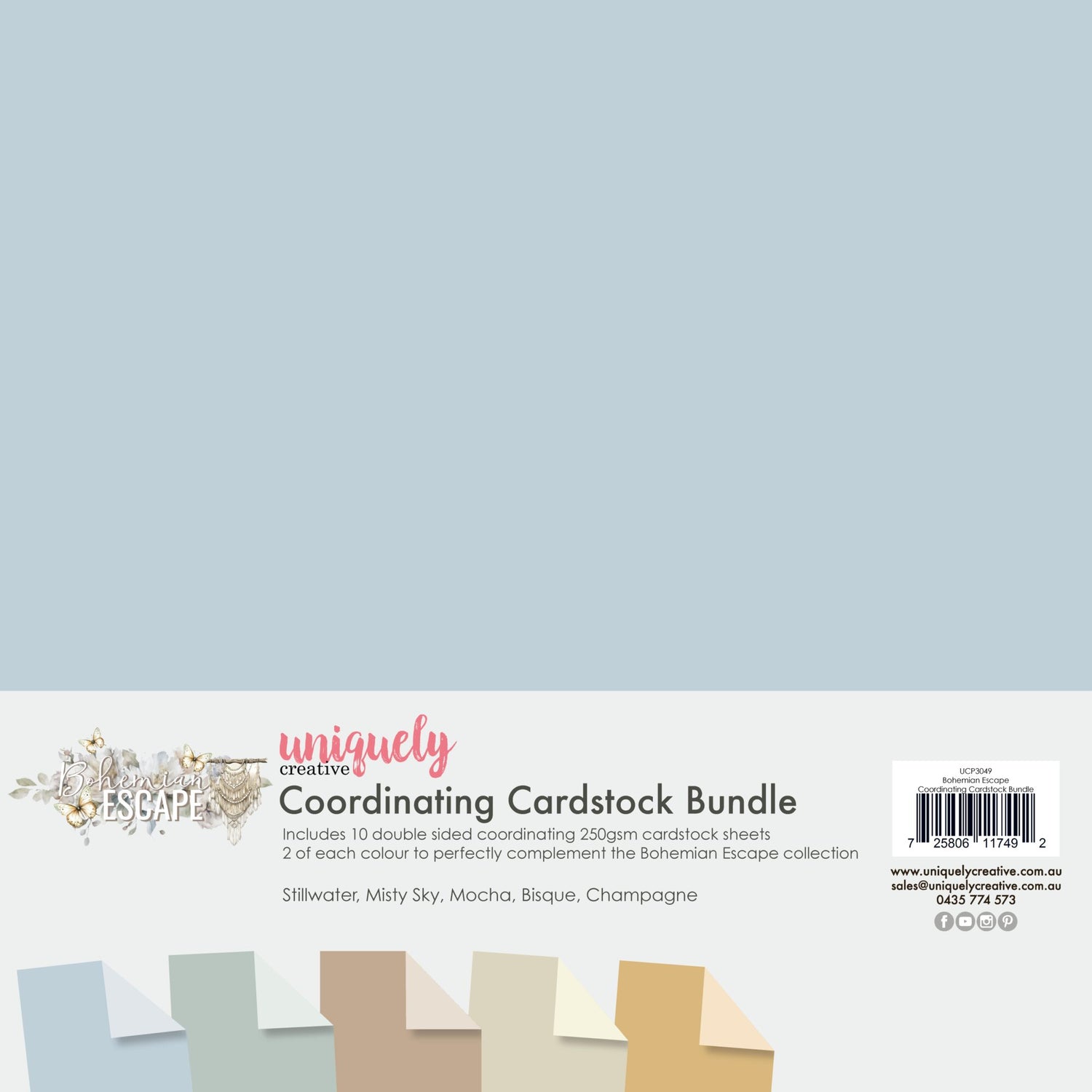 Uniquely Creative Bohemian Escape - Coordinating Cardstock Bundle