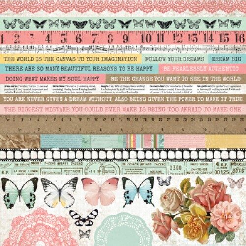 Kaisercraft 12x12" Sticker Sheet - Scrap Studio