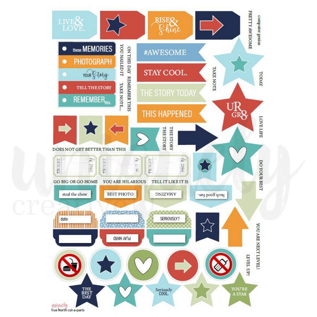 Uniquely Creative Cut-a-Part Sheet - True North