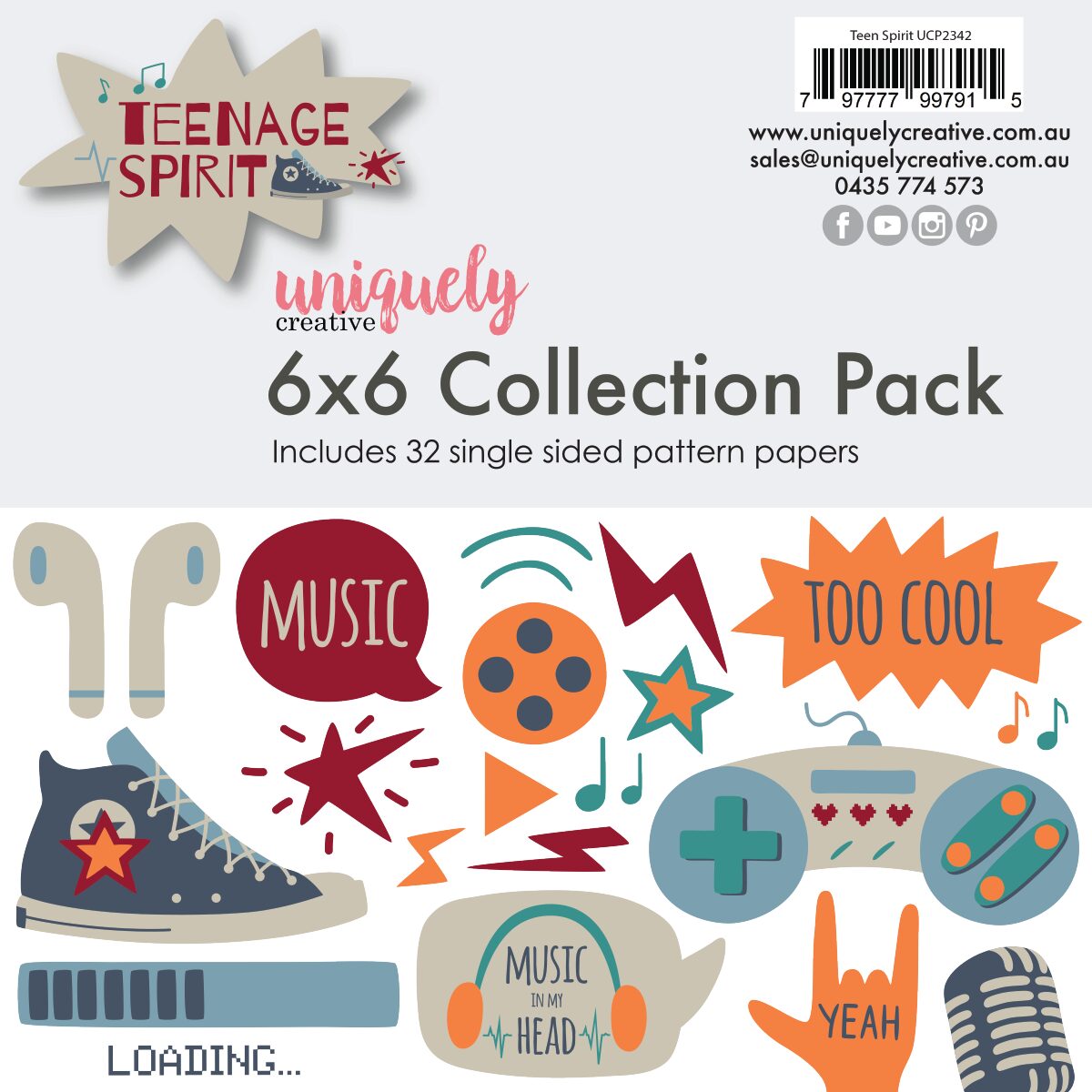 Uniquely Creative Teenager Spirit - 6x6" Collection Pack