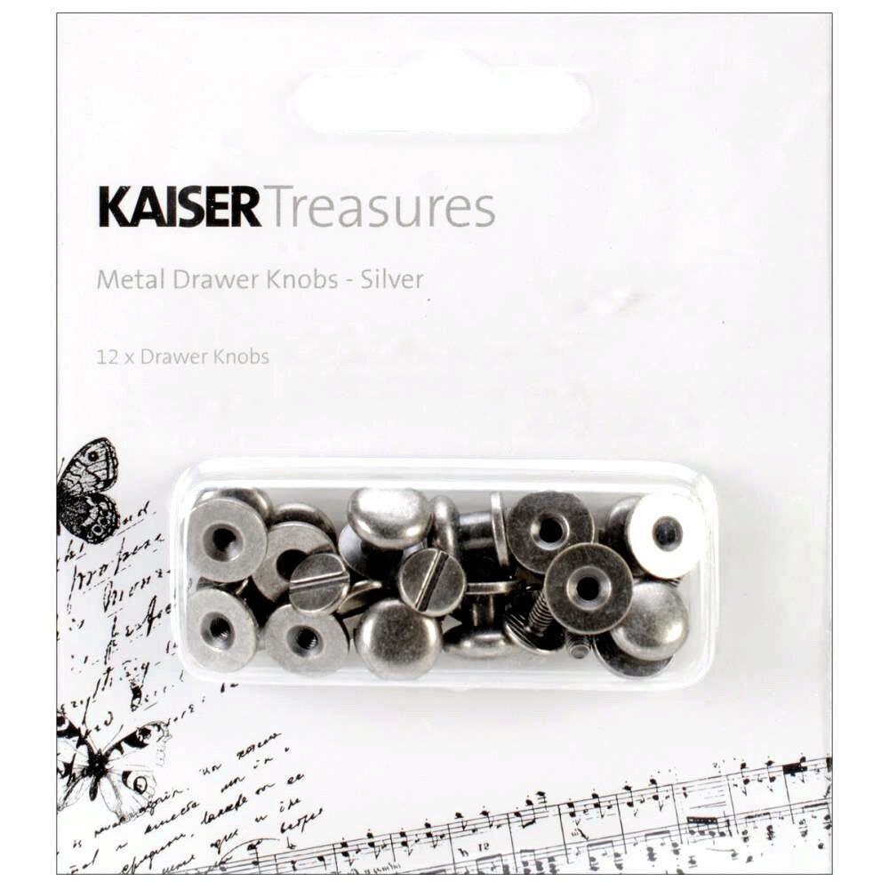 Kaisercraft Metal Drawer Knobs - Silver