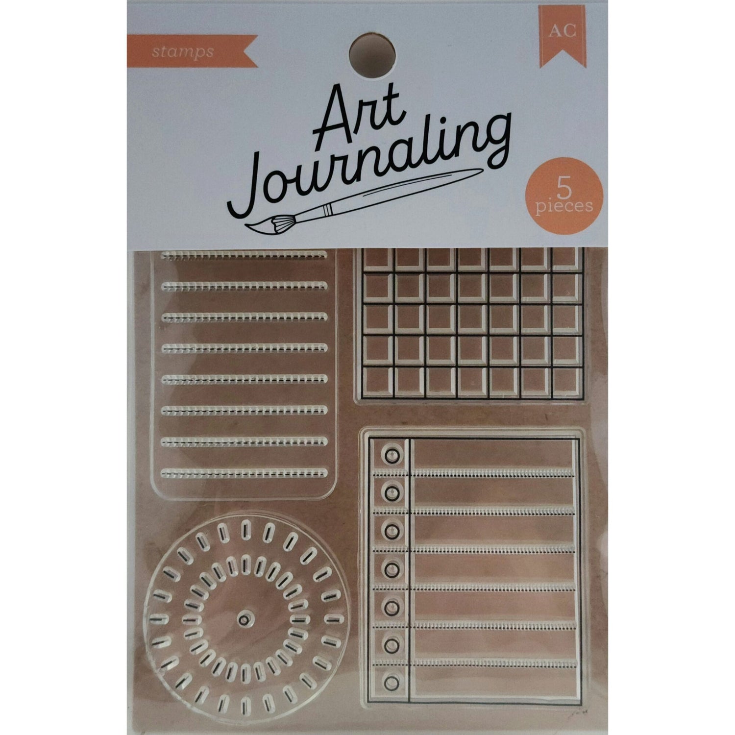 American Crafts Clear Art Journaling Stamps - Journal Spots
