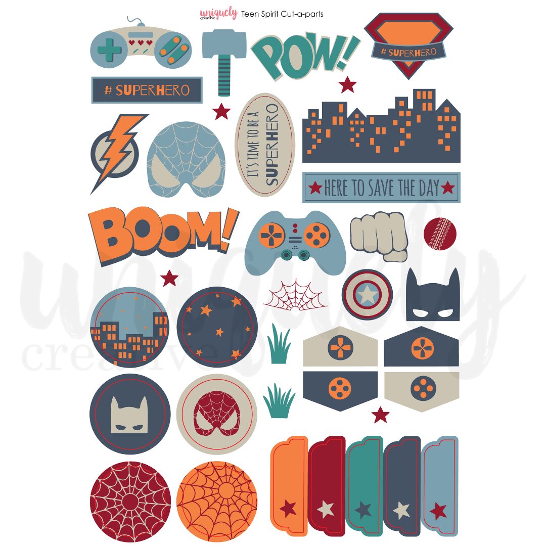 Uniquely Creative Cut-a-Part Sheet - Teenage Spirit