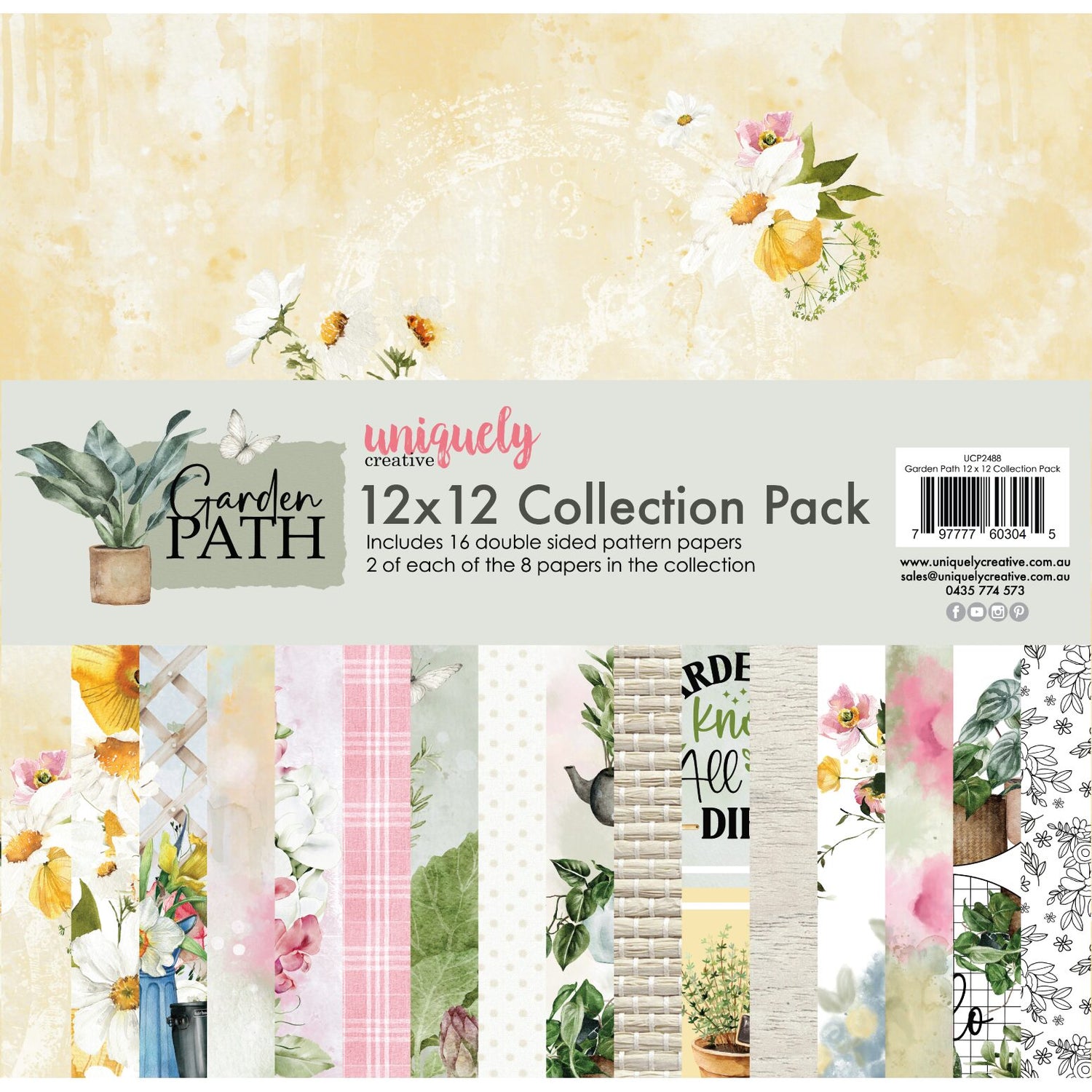 Uniquely Creative Garden Path - 12x12" Collection Pack (16 papers)