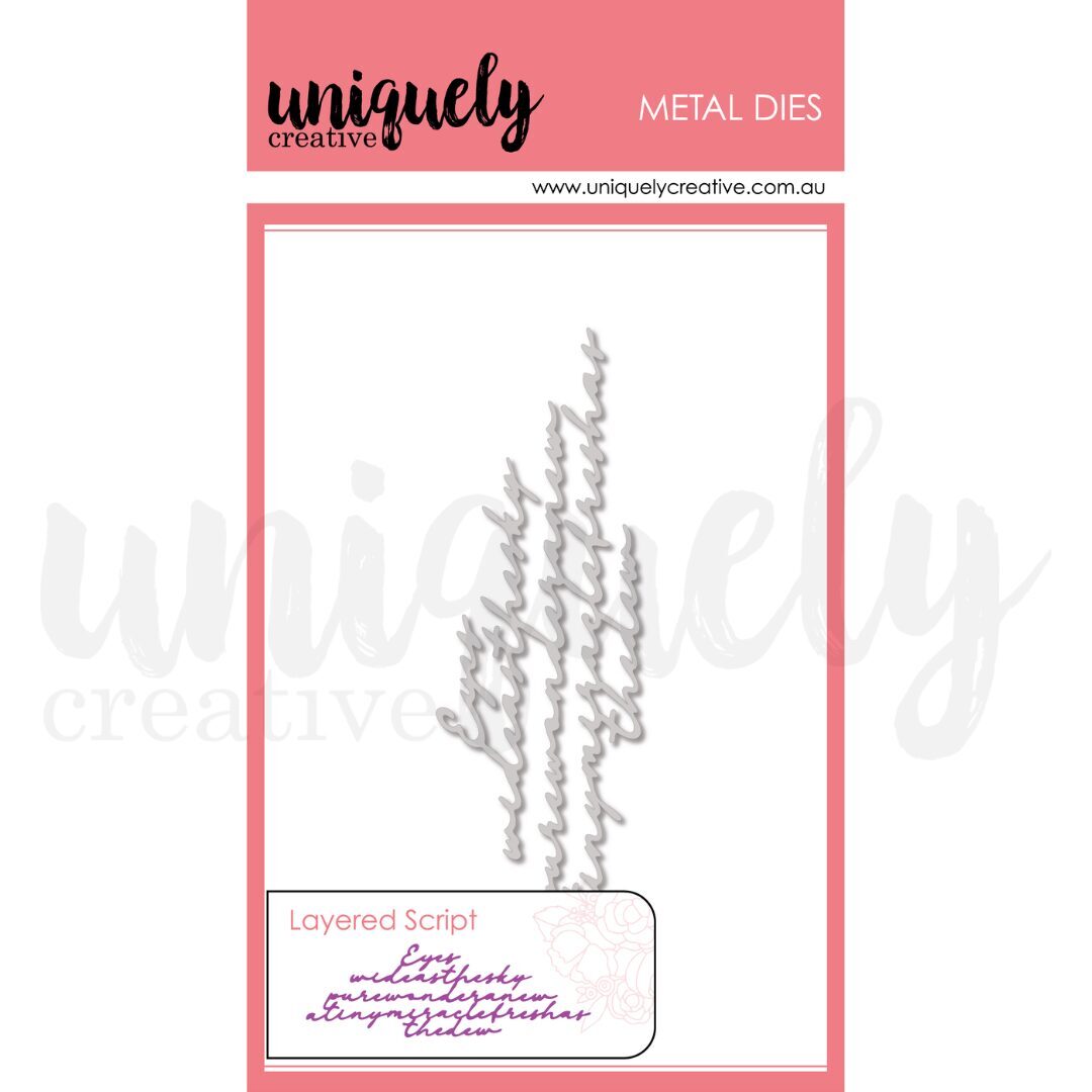 Uniquely Creative Die - Layered Script