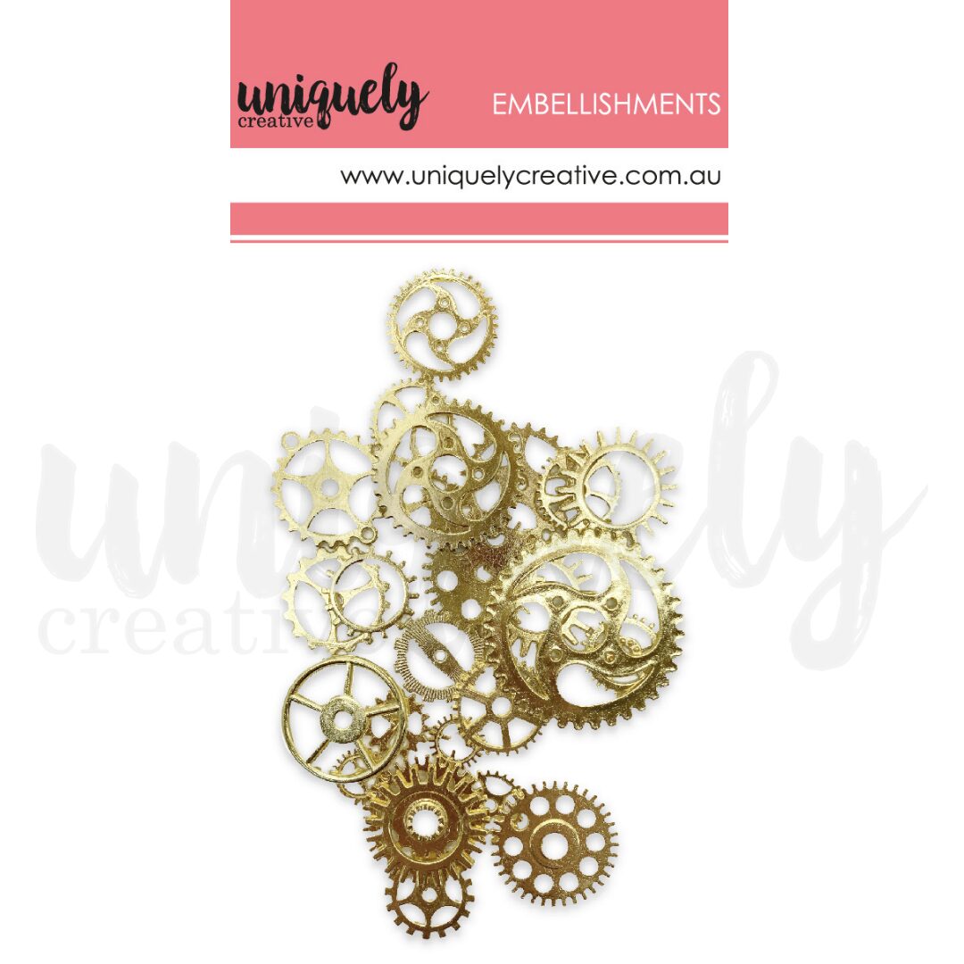 Uniquely Creative Gold Metal Cogs