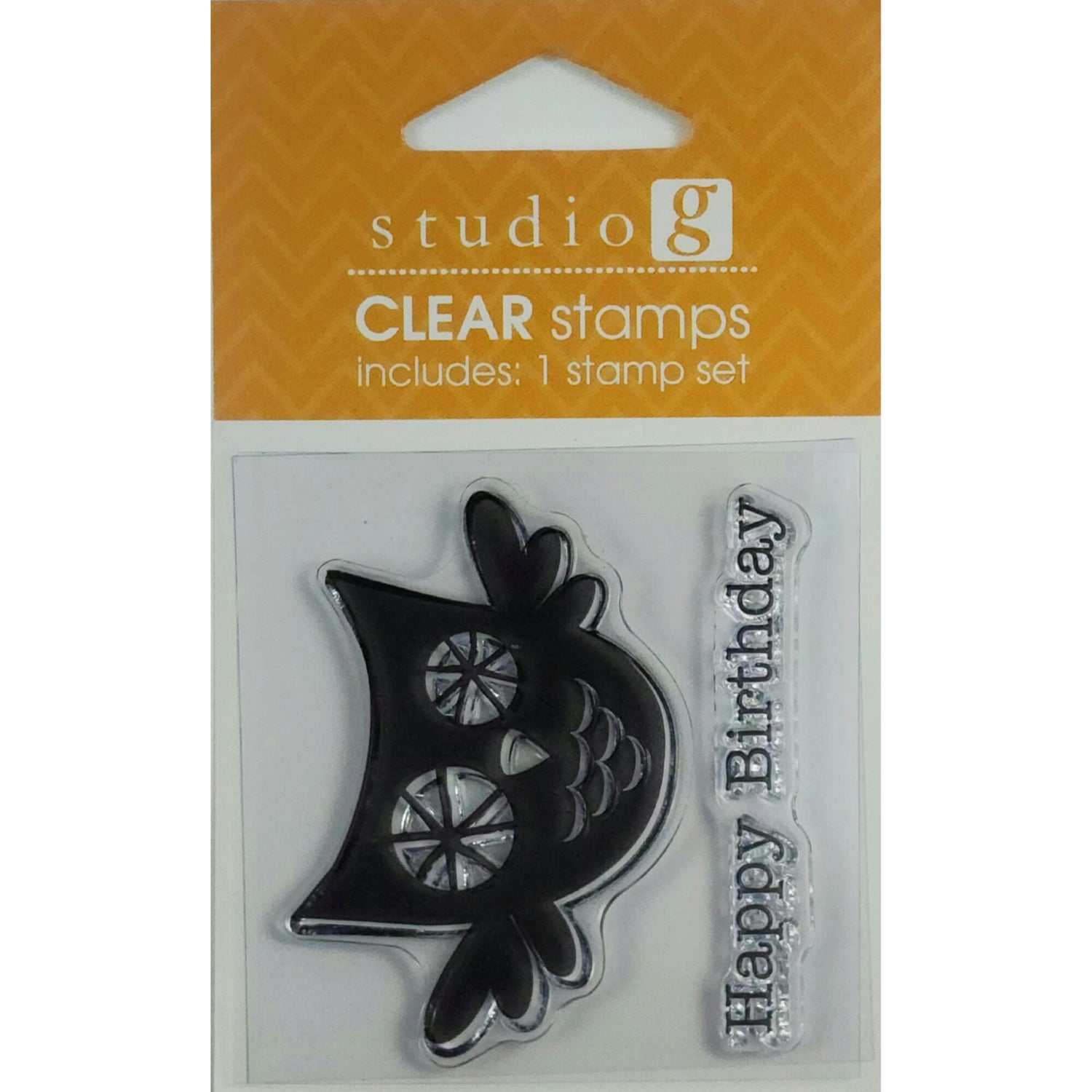 Studio G Clear Mini Stamp Set - Birthday Owl