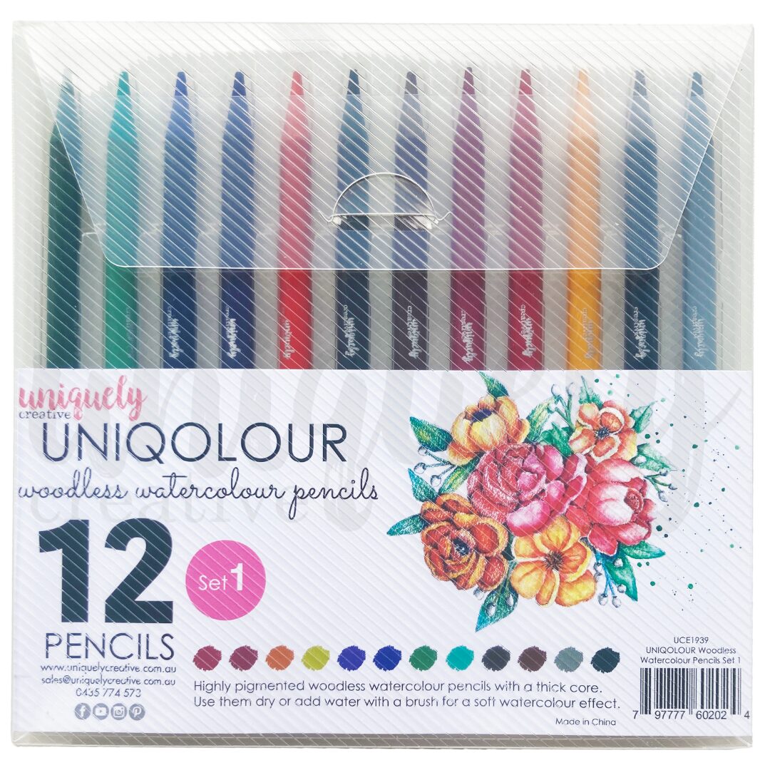 Uniquely Creative UNIQOLOUR Woodless Watercolour Pencils - Set 1