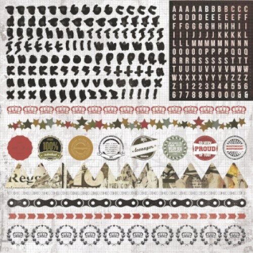 Kaisercraft 12x12" Sticker Sheet - Attitude!