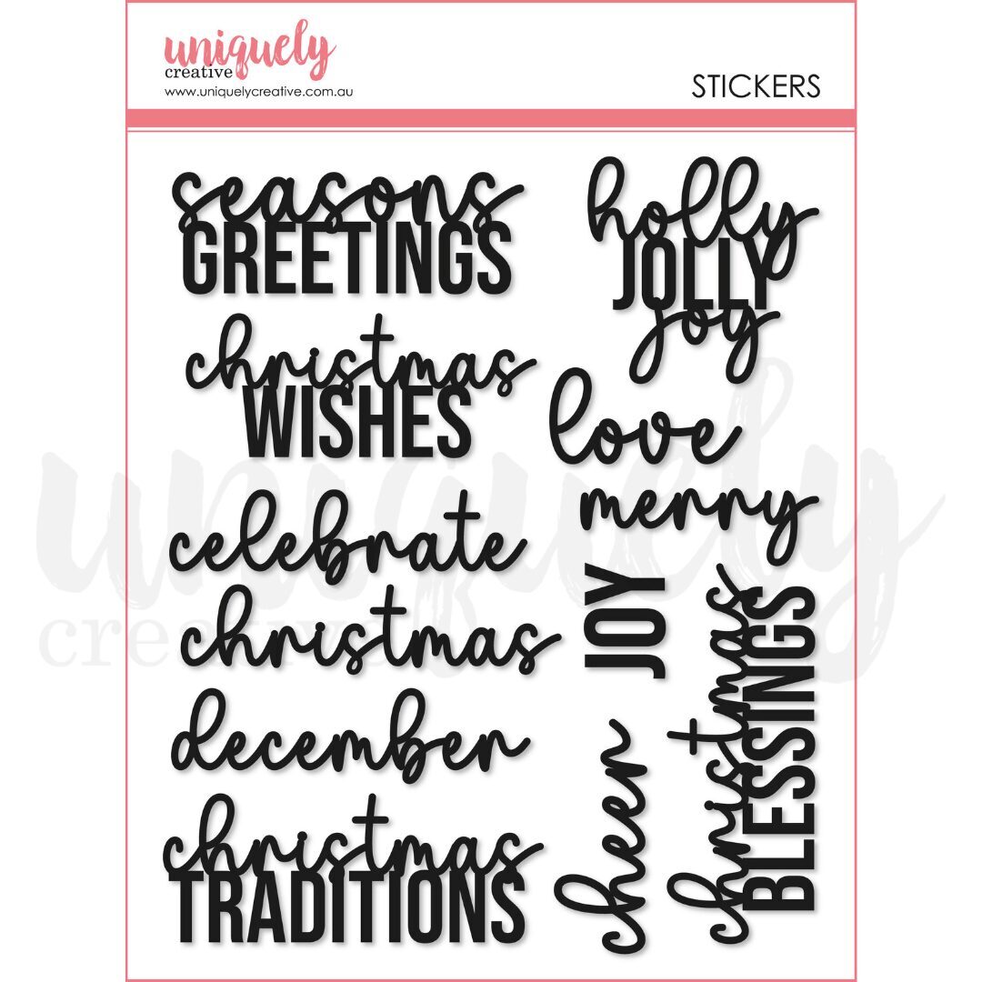 Uniquely Creative Puffy Stickers - A Christmas Dream
