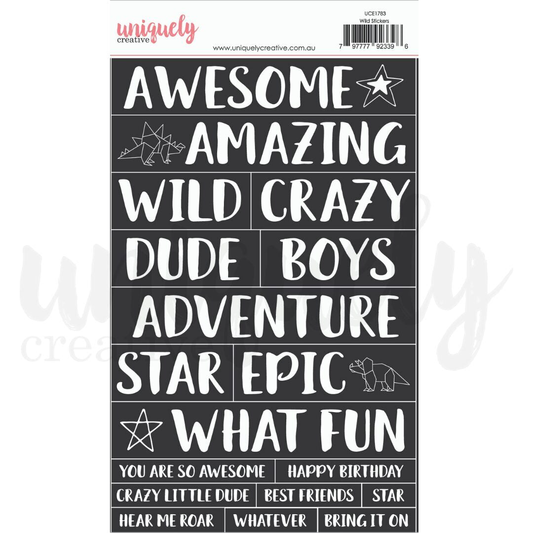 Uniquely Creative Stickers - Wild