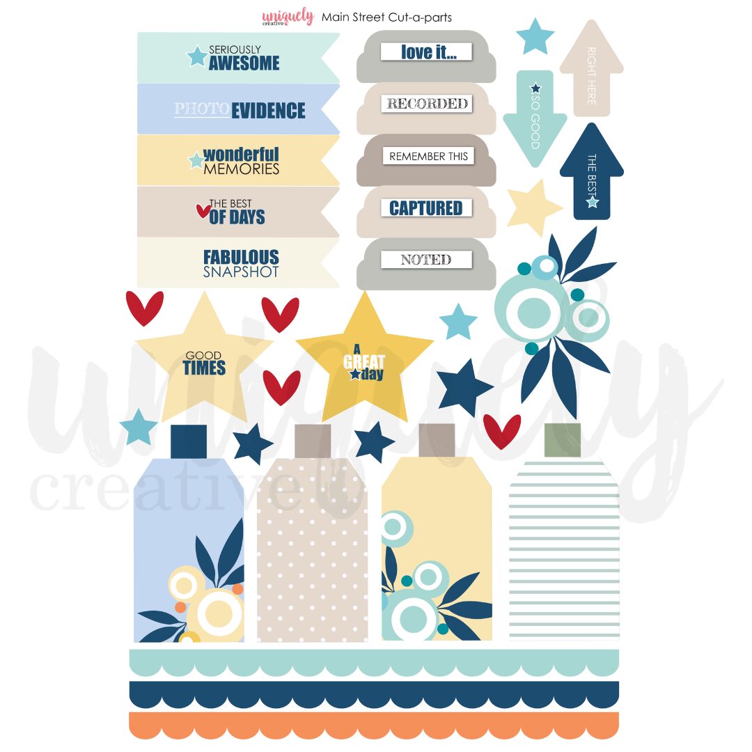Uniquely Creative Cut-a-Part Sheet - Main Street