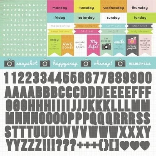 Kaisercraft 12x12" Sticker Sheet - Happy Snaps