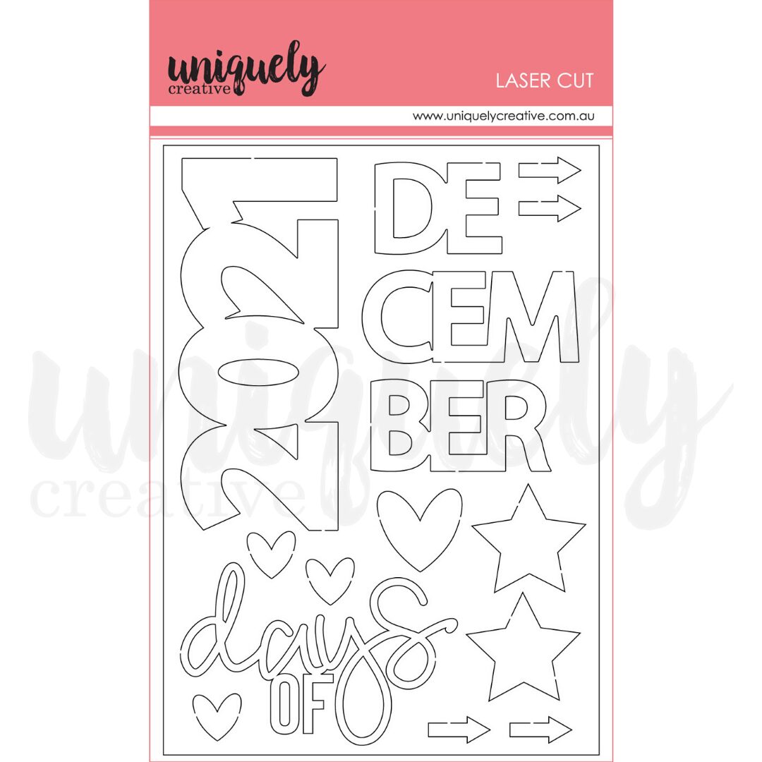 Uniquely Creative Laser Cut - Days of December