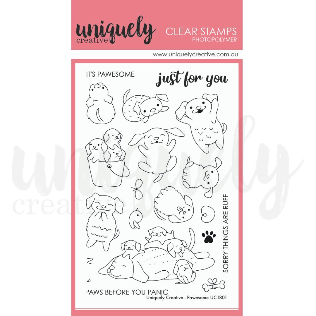 Uniquely Creative Stamp & Die Set Bundle - Pawesome