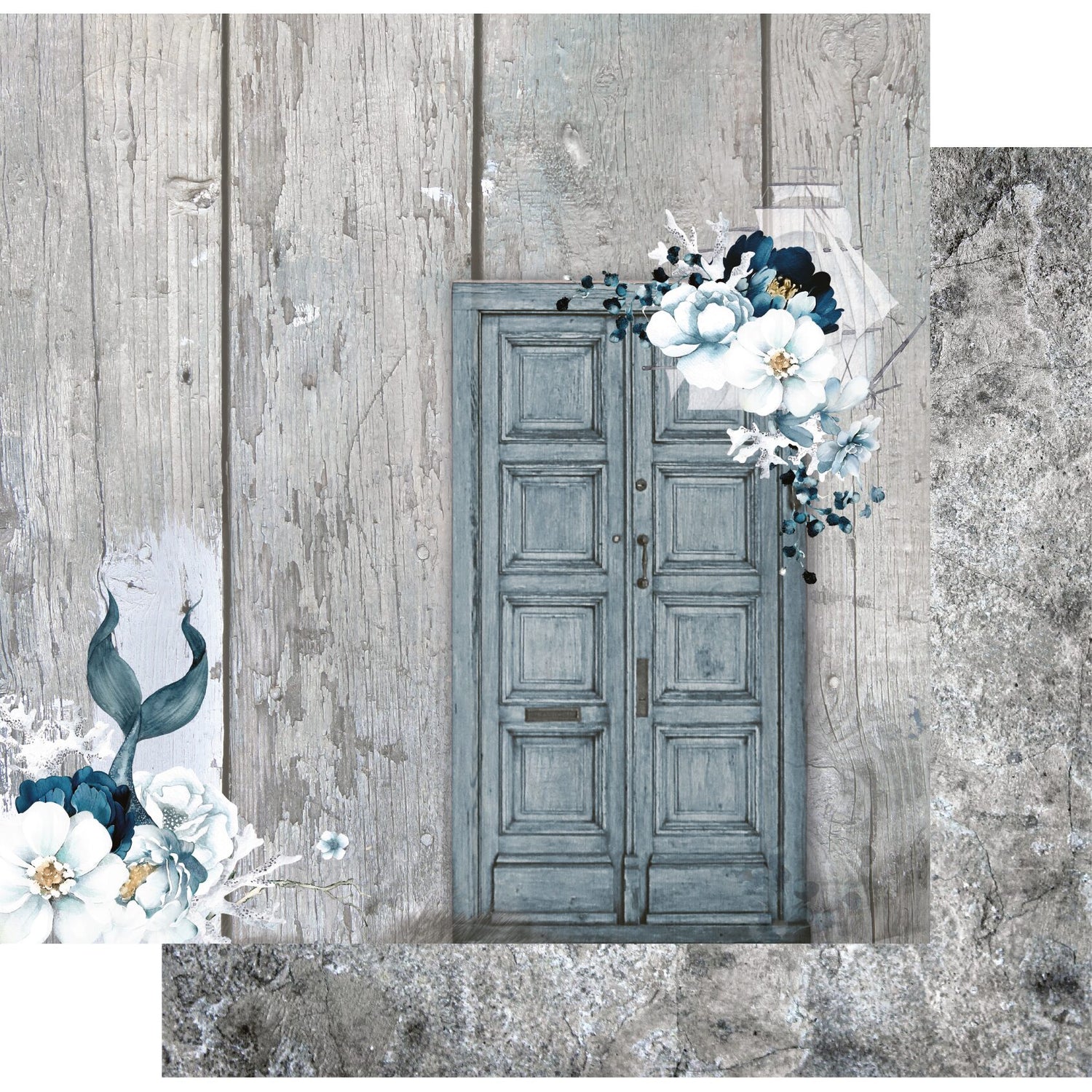 Uniquely Creative Shades of Whimsy - Blue Horizon Paper