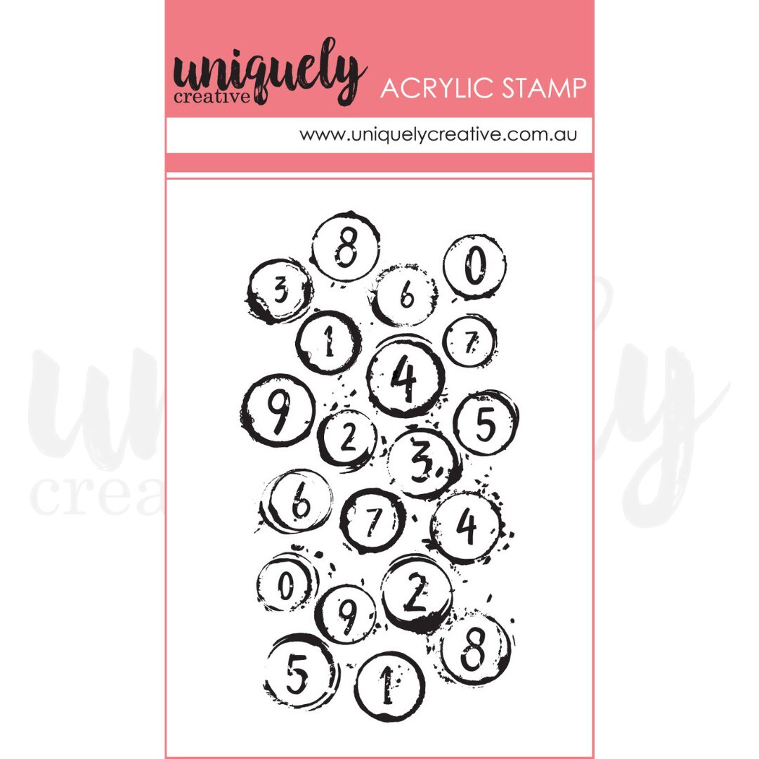 Uniquely Creative Mark Making Stamp - Bubble Wrap Numbers